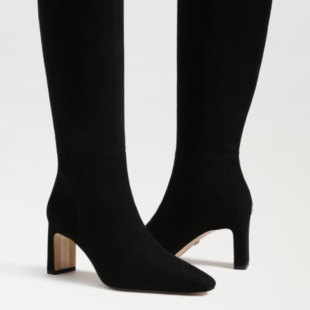 Sam Edelman Sylvia Suede Boots 6.5 WIDE